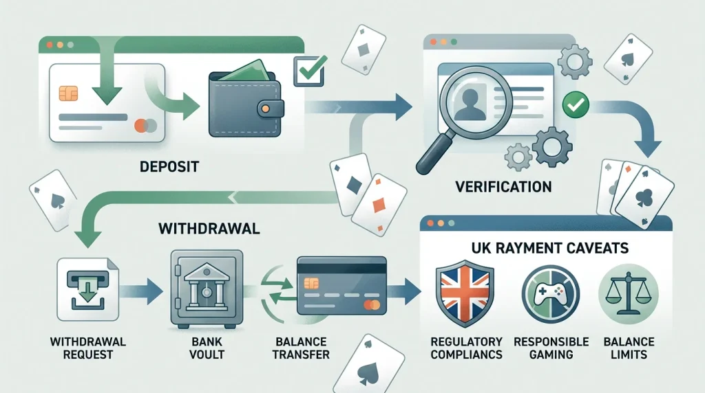 Payment method checklist for a UK online casino account